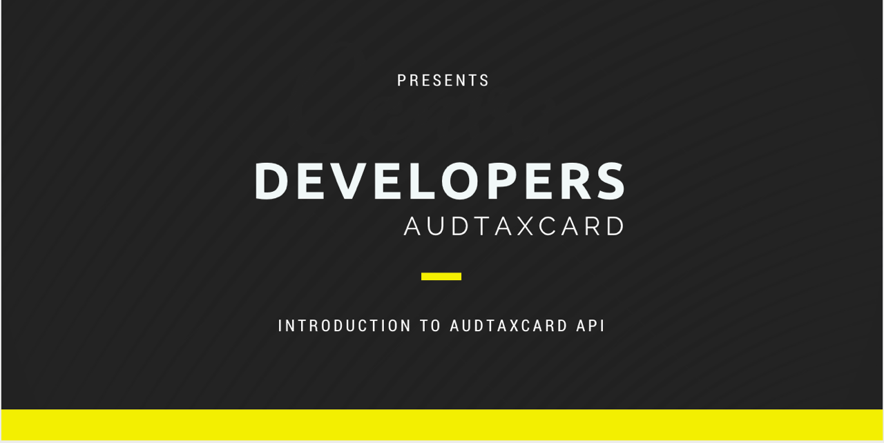 Acesso direto ao Developers Audtaxcard